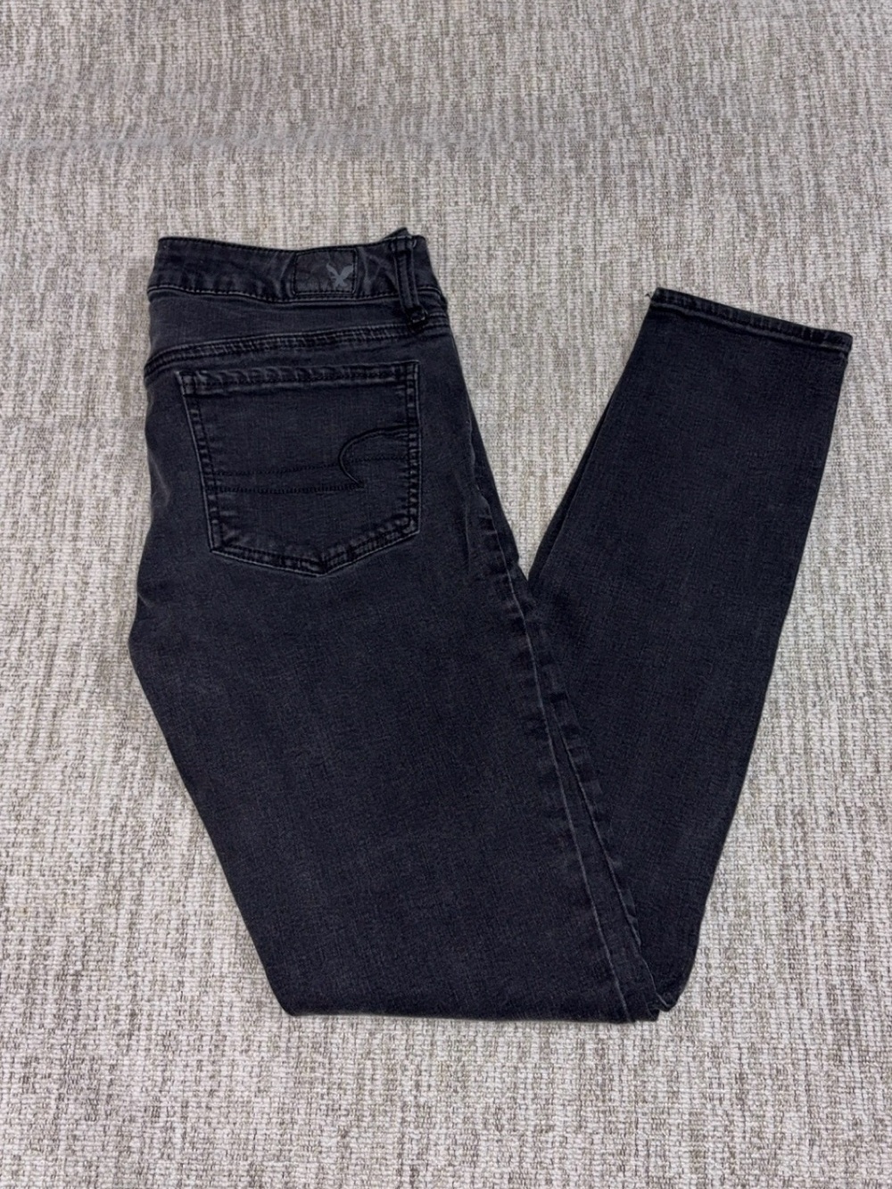 American Eagle Black High-Rise Skinny Jeans